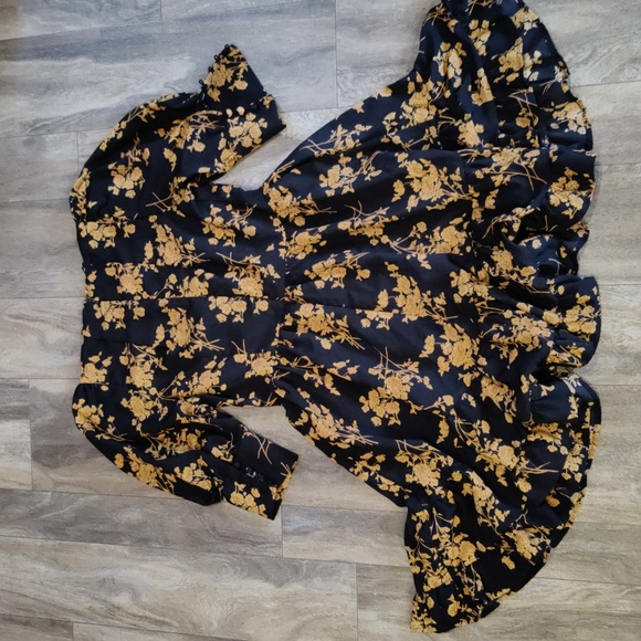 Shein Dress Babydoll Bohemian Ruffle Sweetheart Neckline - Picture 5 of 5